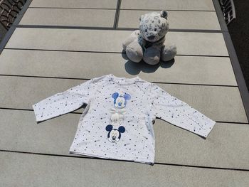 Tee shirt ml Mickey blanc 12 mois