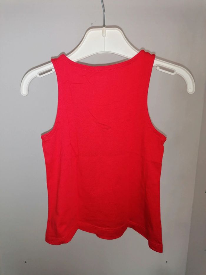 Tee-shirt rouge orangé 4ans 98.107cm - photo numéro 4
