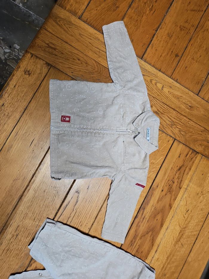Ensemble salopette gilet 12 mois Okaidi - photo numéro 4