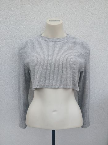 Pull croc top gris 🩶