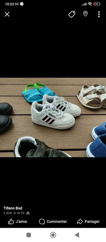 Vends chaussures adidas enfant