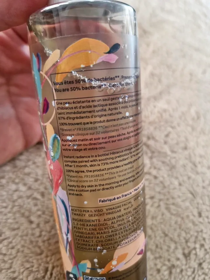 Gallinée vinaigre visage tonique exfoliant et illuminateur - photo numéro 3