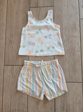 Ensemble d'été assorti 2 ans