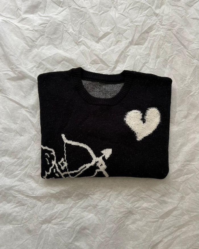 Pull Noir Style Vintage Unisex - photo numéro 2