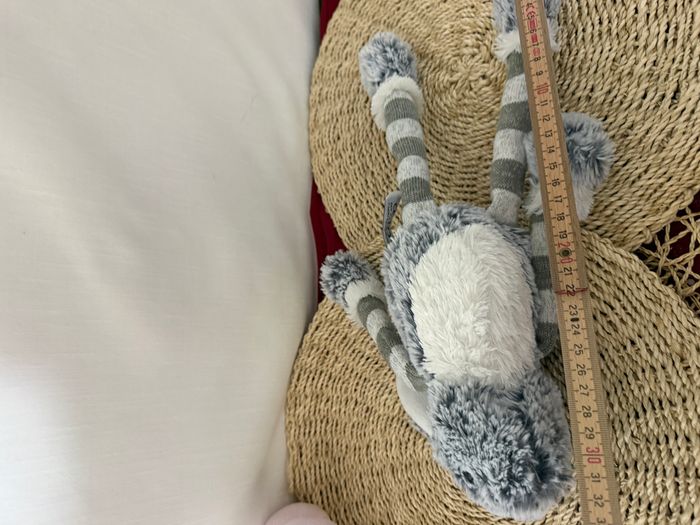 doudou lapin bringé ligné - photo numéro 3