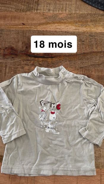 T shirt ML col roulé 18 mois