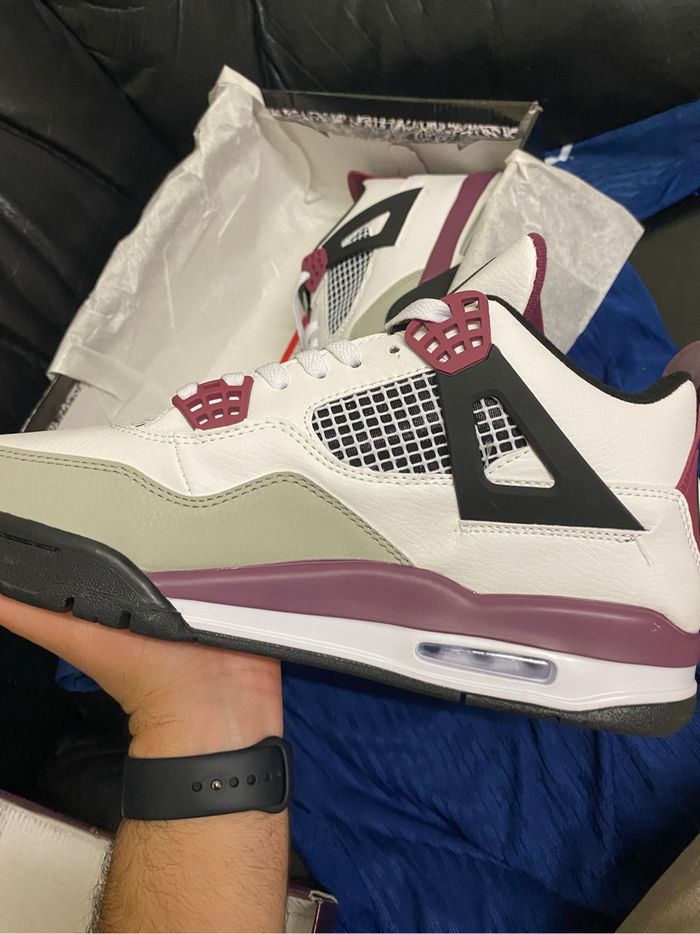 Paris Saint-Germain x Air Jordan 4 Retro Bordeaux - taille 45 - photo numéro 5