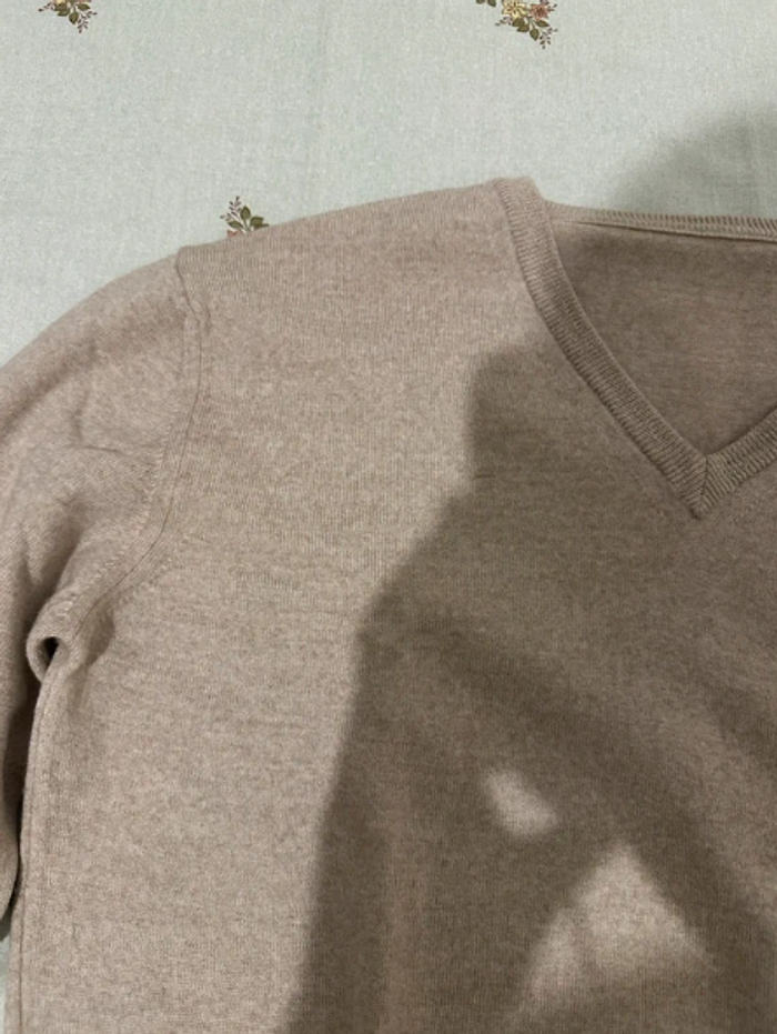 Pullover scollo a V in lana medi la - photo numéro 2