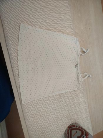 Maillot de corps lh blanc a pois 8 ans debardeur