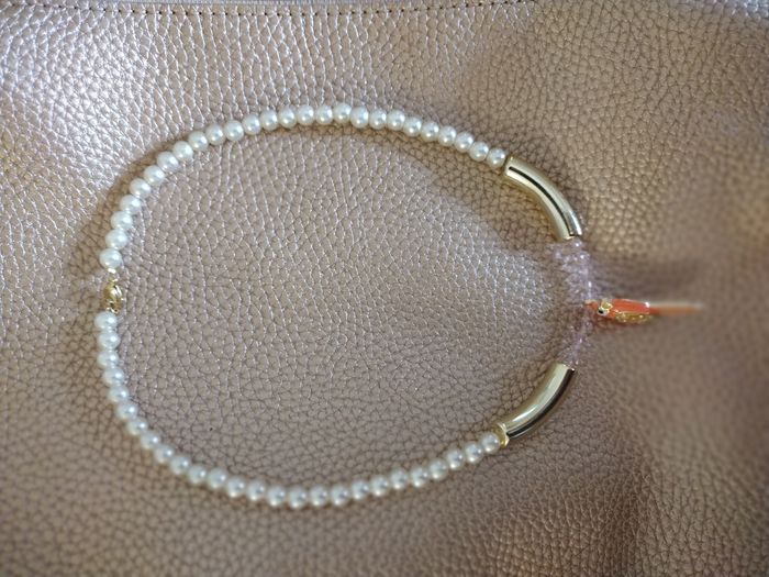 Collier perles nacrées perroquet - photo numéro 3