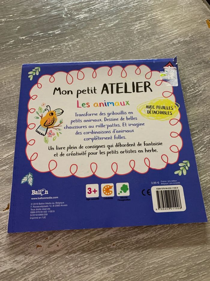 Livre mon petit atelier : les animaux - photo numéro 4