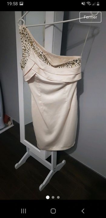 Robe soiree crème