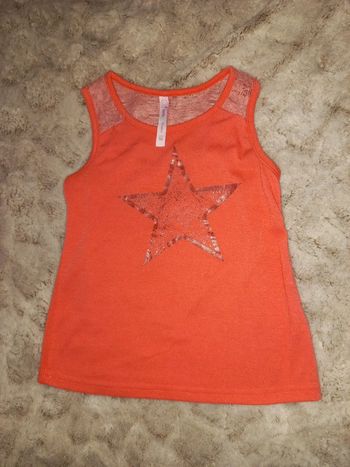 Débardeur 3 ans fille été corail rose