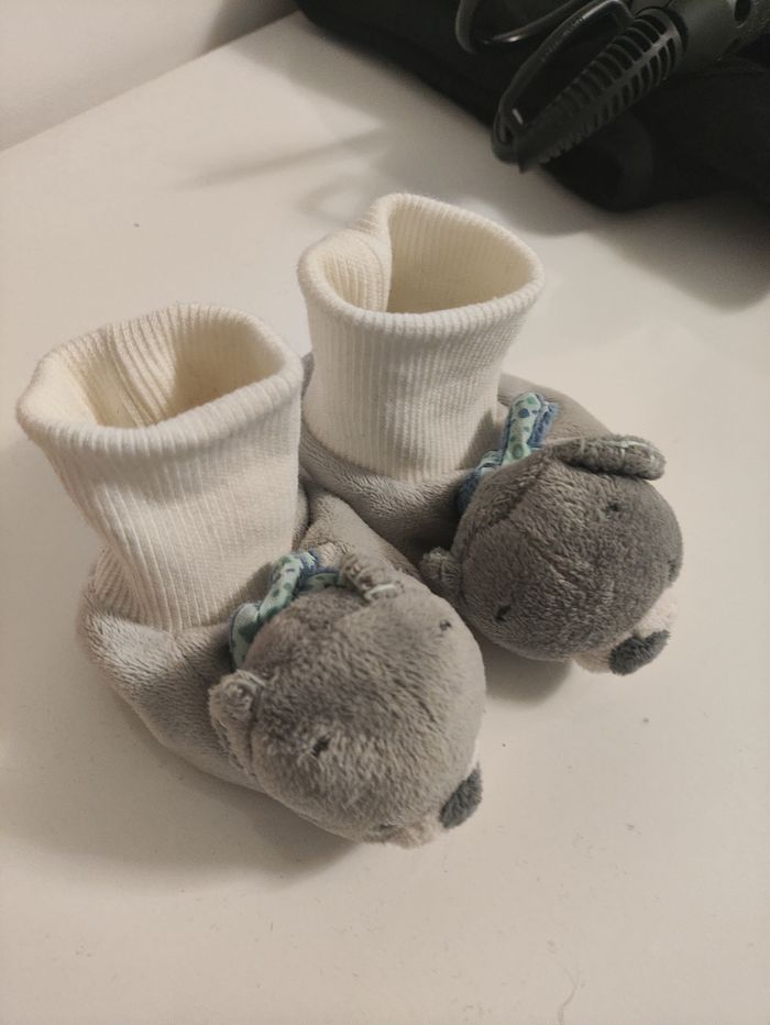 Lot de 2 paires de chaussons bébé - Disney & Natoo - Taille 16 Neufs jamais portés - photo numéro 2