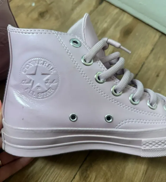 Converse Chuck Taylor All Star montantes – Vernis rose lilas– Taille 38 - photo numéro 3