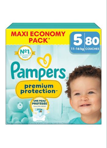 🌟 Carton Pampers Prenium Protection Taille 5 – 20€