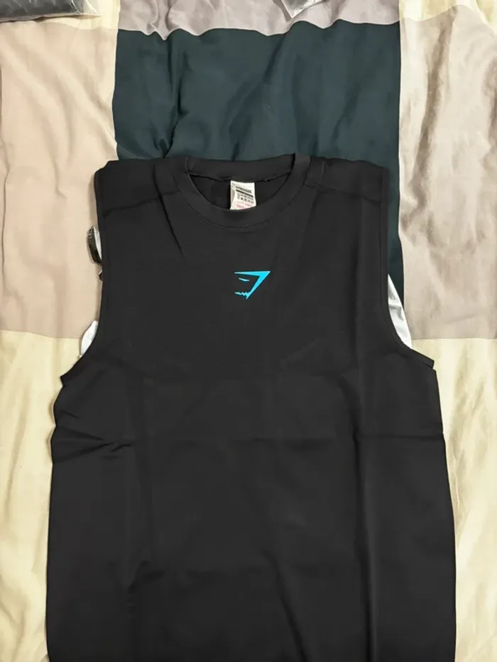 Débardeur tank Gymshark Onyx 5.0 Black noir - Taille L