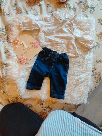 Ensemble fille 1 mois