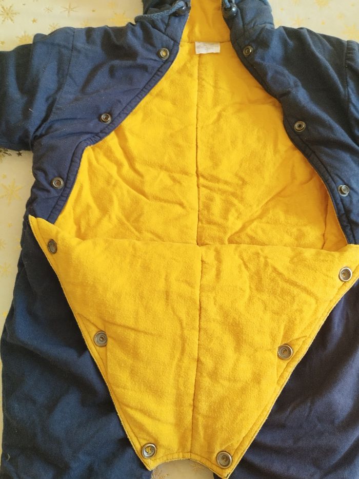 Combi pilote bleu marine bébé 6 mois mixte - photo numéro 4