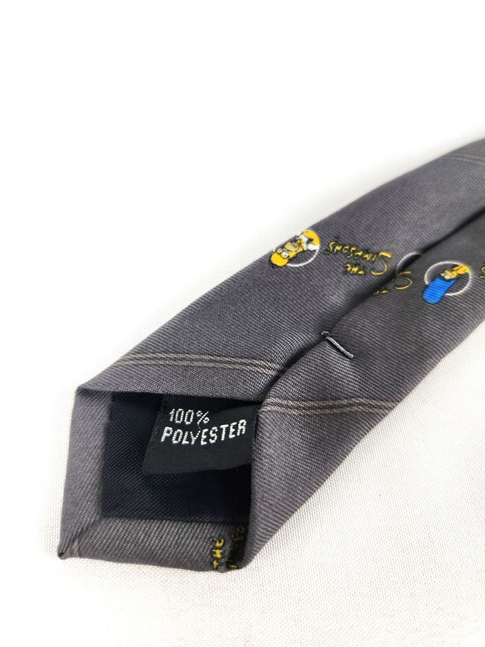 Cravate grise The Simpsons - Homer & Marge - Vintage 2001 - photo numéro 5