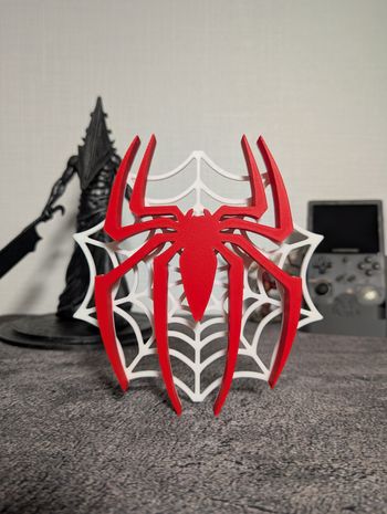 Spiderman logo décoratif 17x15cm Excellent état 