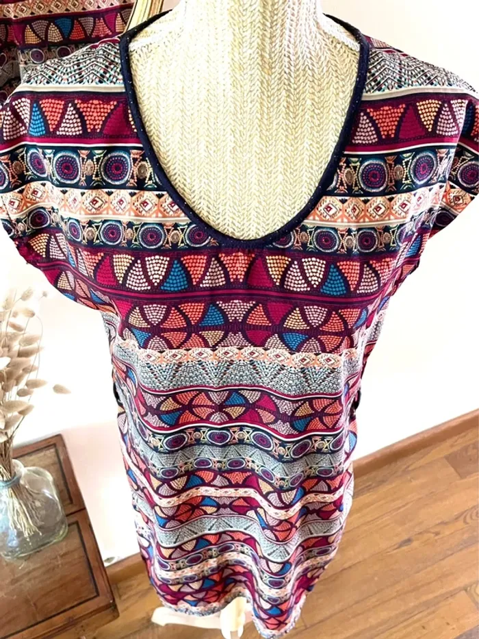 Tunique Hypnotisante à Imprimé Coloré – Miss Glammy – Taille Unique - photo numéro 10
