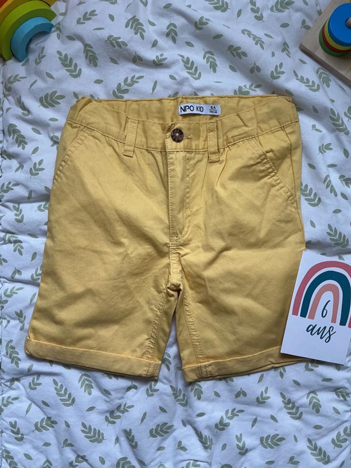 short jaune taille réglable 6 ans NPO - photo numéro 2
