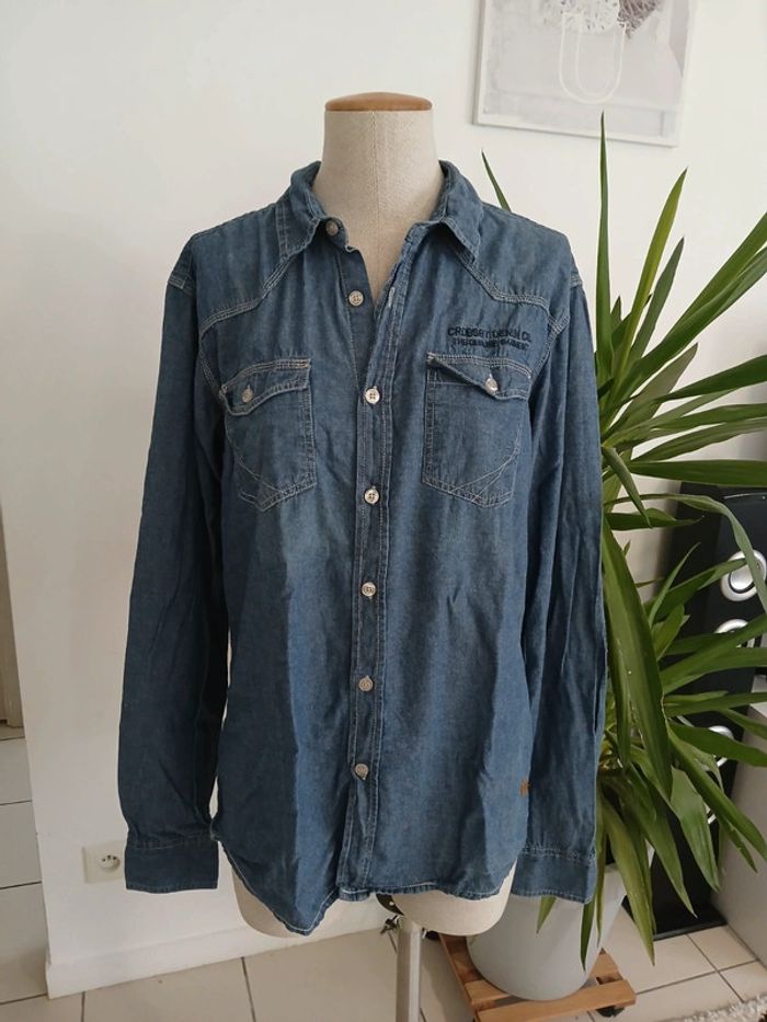 Chemisier en jeans Taille XL🌿💝 - photo numéro 4