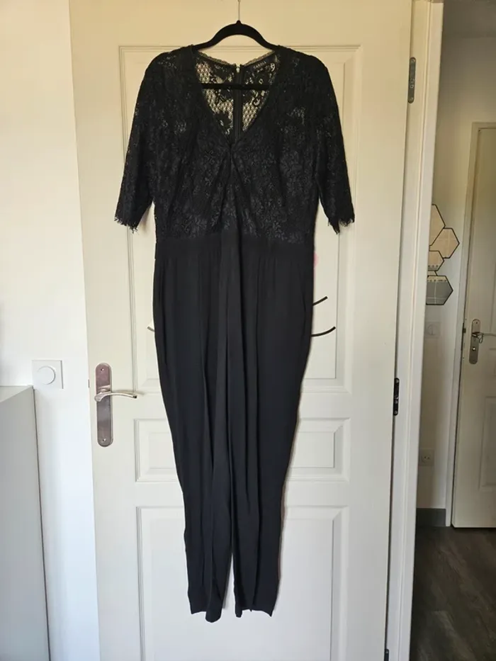 Combinaison Noir Manches courtes Caroll Taille 44