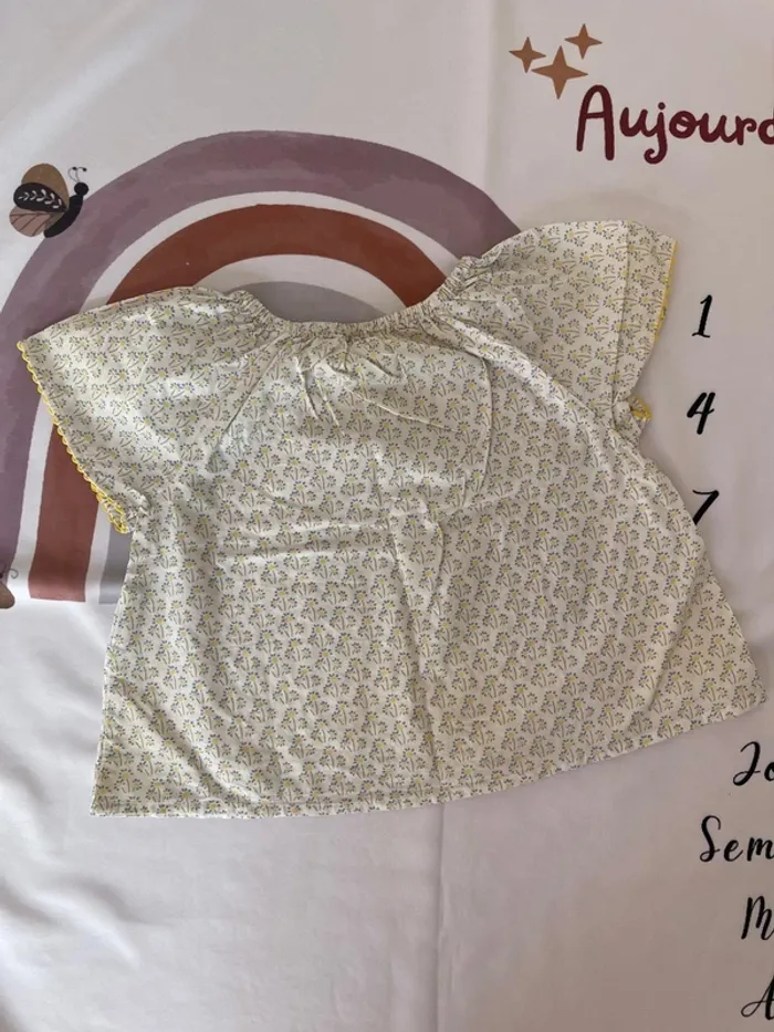 T-shirt bébé fille – Jacadi Paris – Taille 18 mois 🌼 - photo numéro 3