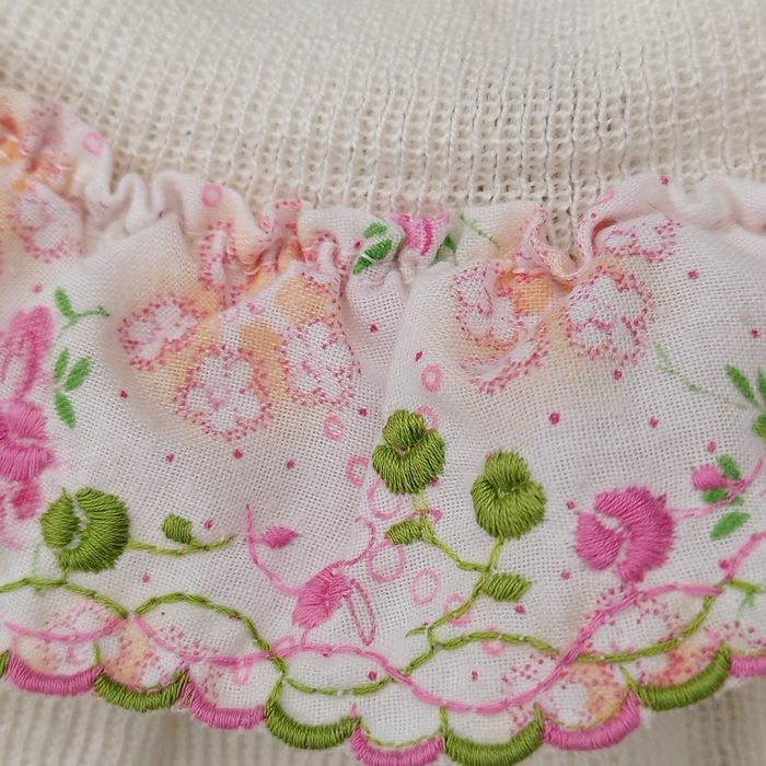 Blouse avec broderie bébé fille vintage - photo numéro 3