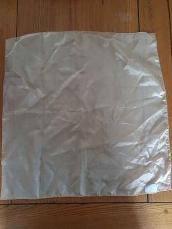 Pochettes soie neuve beige