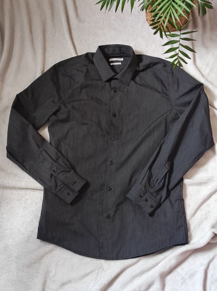 Chemise regular fit gris foncé taille unique - photo numéro 2