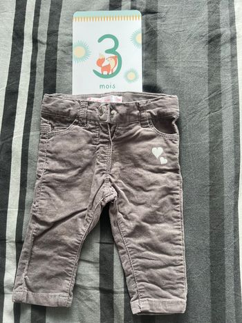 Pantalon gris - 3 mois