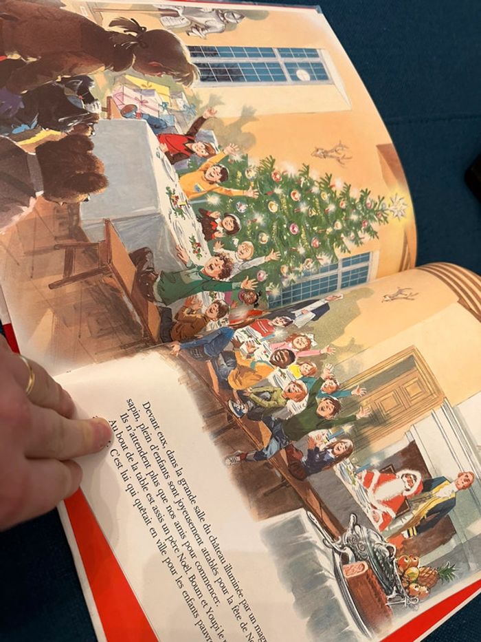 Livre Le Noel de Caroline édition collector Pierre Probst album bd rouge père - photo numéro 3