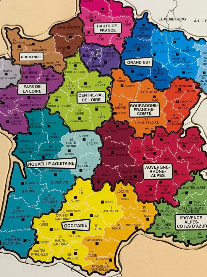 Puzzle en bois de la France - photo numéro 5