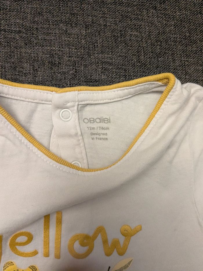 Lot de 6 T-Shirts manches courtes - 12 mois - Multi marques - Très bon état - photo numéro 7