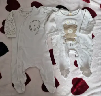 Lot pyjmas en coton 1 mois