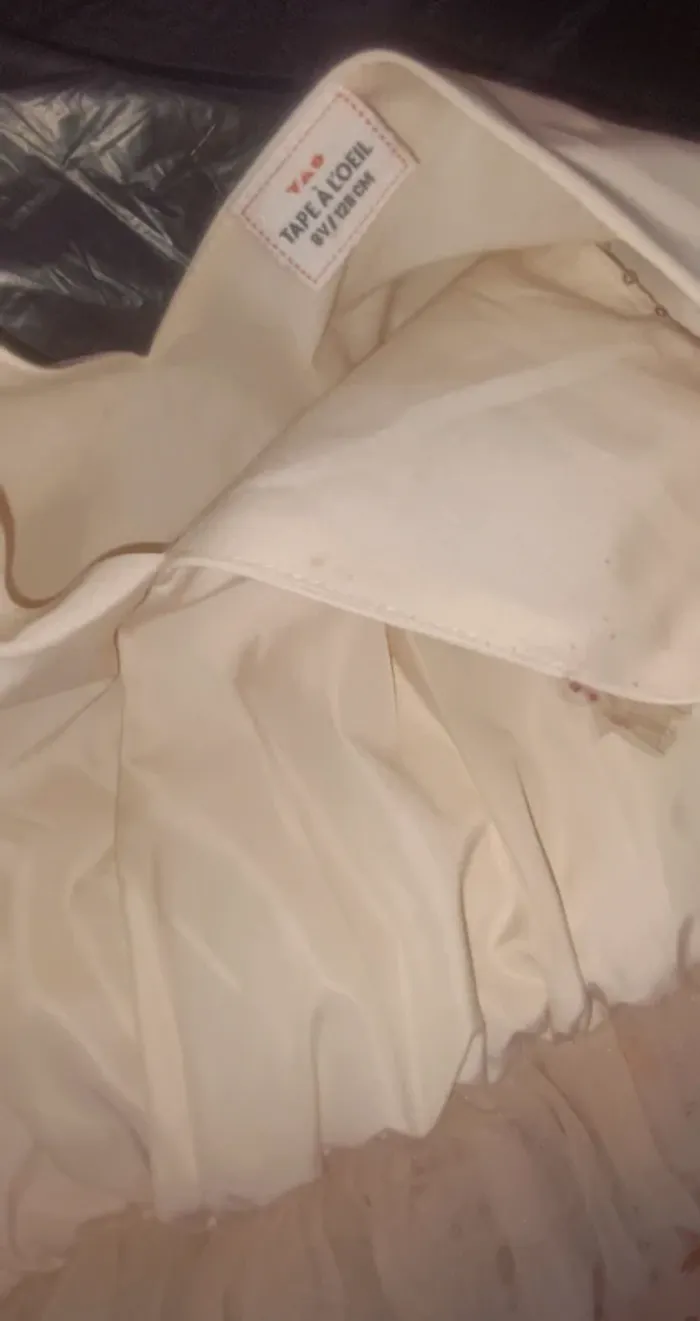Robe de cérémonie crème tape à l'oeil - photo numéro 5