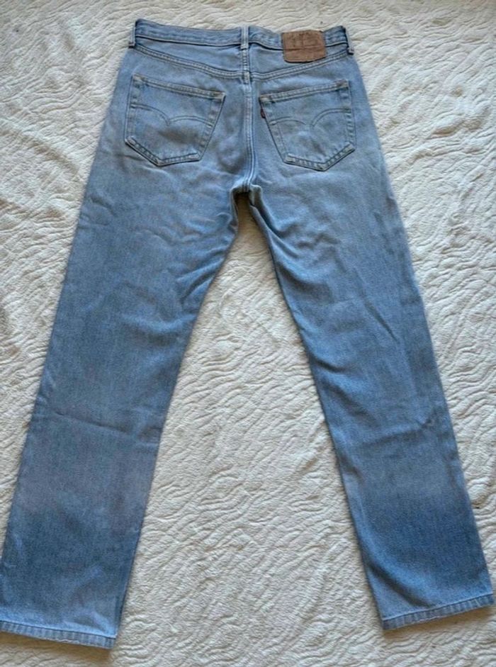 Jean Lévis 501 USA vintage 90s coupe droite bleu clair taille W30 M/40 - photo numéro 13