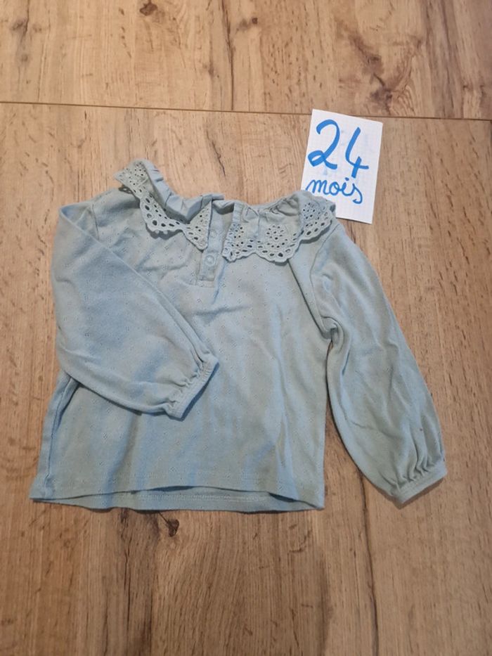 Pull vert pale - photo numéro 2