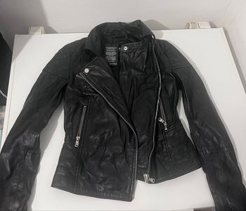 Veste cuir femme