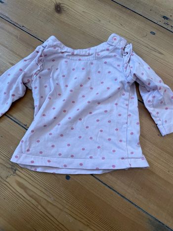 T-shirt à pois rose