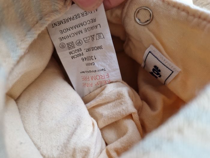 🍓 Ensemble bébé mignon - 3 mois body + salopette - photo numéro 4