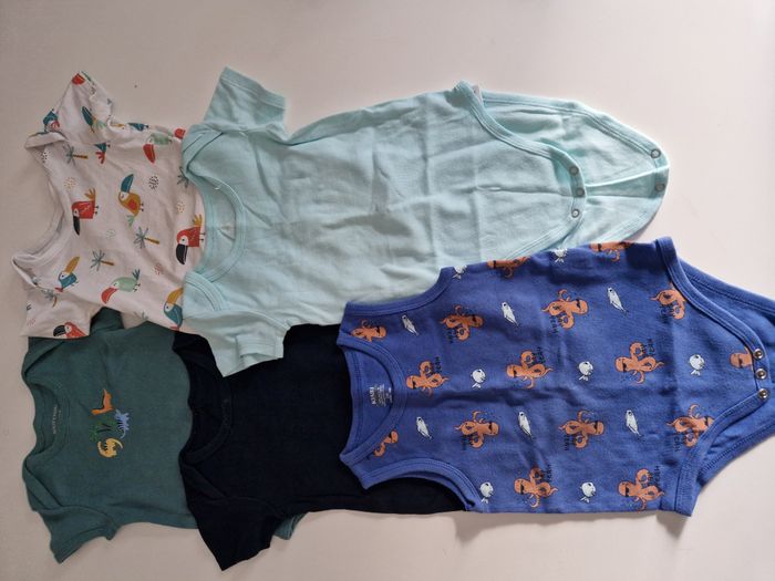 lot de 5 bodies bébé garçon 24 mois