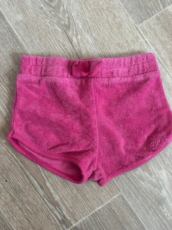 Short matière éponge rose orchestra taille 23mois