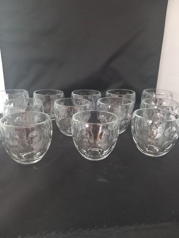 12 verrines en verre