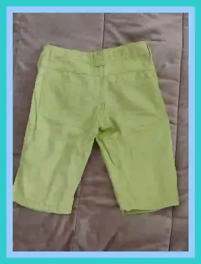 Pantacourt Inextenso jaune vert garçon 10 ans  7513981017 - photo numéro 6