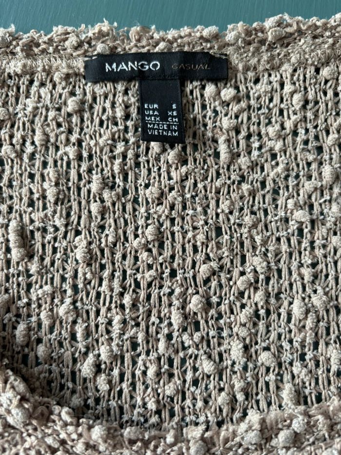 Haut beige en maille Mango - photo numéro 3