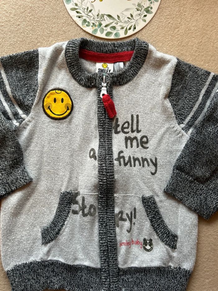 Gilet léger mi saison sourire Taille 6 mois - photo numéro 2